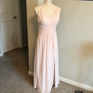 AZAZIE blush pink dress